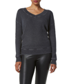 MARC NEW YORK ANDREW MARC SPORT WOMEN'S V-NECK LIGHT WEIGHT WAFFLE PULLOVER TOP