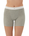 Shop Gap Body Women's Logo Comfort High-waist Shorts Gpw01070 In Heather Grey
