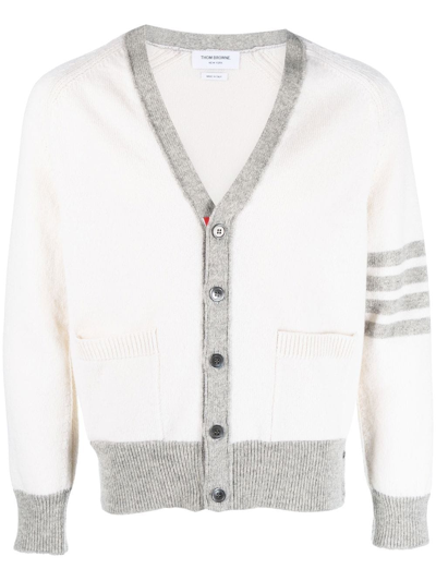 Thom Browne Knit Cardigan In White