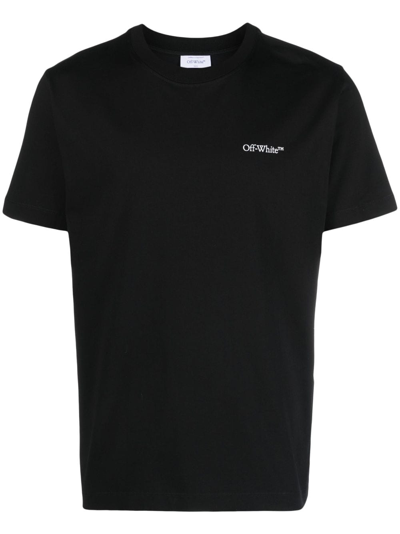 Off-white Cotton Arrow-print T-shirt In Black