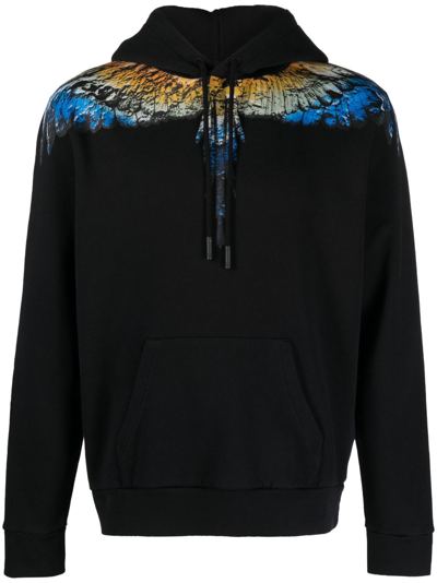 Marcelo Burlon County Of Milan Cotton Sweatshirt With Print In Black