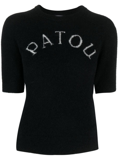 Patou Alpaca Wool-blend Top In Multi-colored