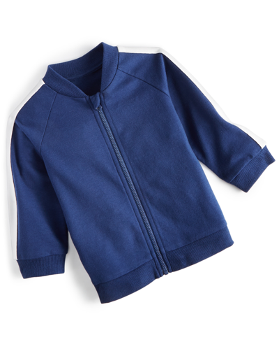 First Impressions Baby Boys Tracker Jacket, Created For Macy's In Navy Sea