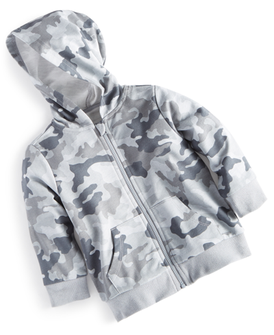 First Impressions Baby Boys Camouflage Zip Up Jacket, Created For Macy's In Castle