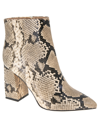 Bcbgeneration Briel Pointy Toe Bootie In Natural Snake - Synthetic