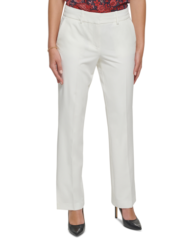 Tommy Hilfiger Women's Sutton Slit Bootcut Pants In Ivory