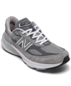New Balance Grey Low Top Sneakers With Logo Detail In Suede And Tech Fabric Man In Cool Gray