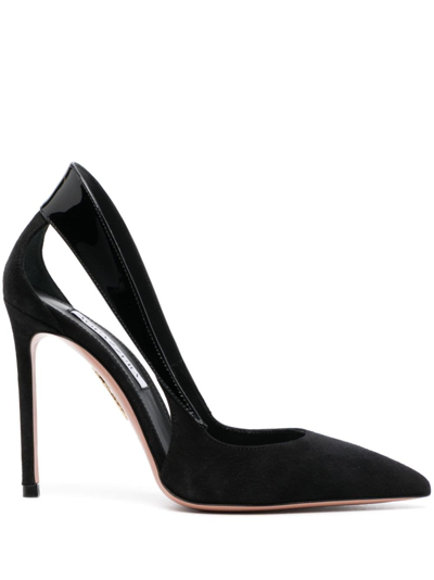 Aquazzura Dangerous Liaisons 105mm Pumps In Black