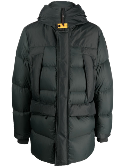 Parajumpers Padded Hooded Coat In Grün