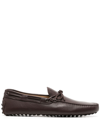 Tod's Man Loafers Chocolate Brown Size 9 Leather