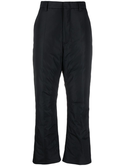 Sofie D'hoore Padded Straight-leg Trousers In Black