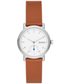 Skagen Women's Kuppel Lille Quartz Three Hand Brown Leather Watch, 32mm In Brown