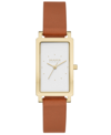 SKAGEN WOMEN'S HAGEN QUARTZ THREE HAND BROWN LEATHER WATCH, 22MM