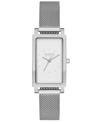 Skagen Women's Hagen Quartz Three Hand Silver-tone Stainless Steel Watch, 22mm In Silver