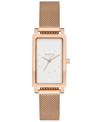 SKAGEN WOMEN'S HAGEN QUARTZ THREE HAND ROSE GOLD-TONE STAINLESS STEEL WATCH, 22MM