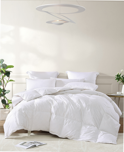 Royal Luxe All Season Warmth White Goose Feather And Down Fiber Comforter, Twin, Exclusively At Macy's