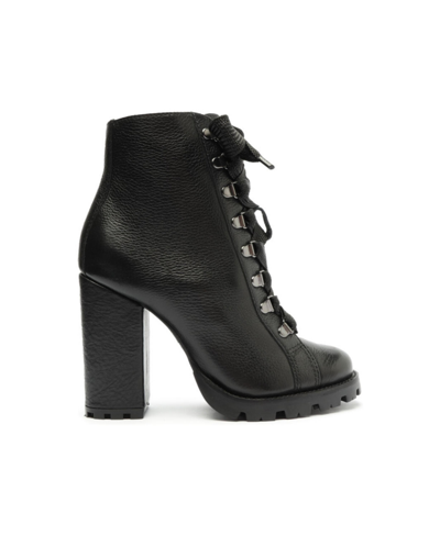 Schutz Women's Zara Winter Leather Ankle Boots In Black