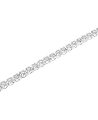 Macy's Diamond Tennis Bracelet (5 Ct. T.w.) In 14k White Or Yellow Gold, Created For  In White Gold