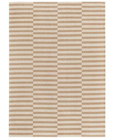 Bayshore Home Illie Striped 5'2" X 7'5" Area Rug In Taupe