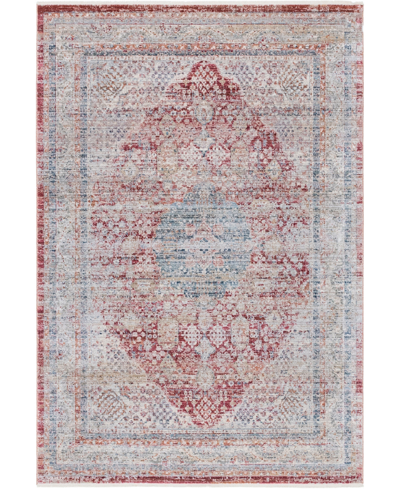Bayshore Home Aristo Henry 5' X 7'9" Area Rug In Red
