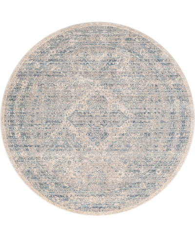 Bayshore Home Closeout!  Aristo Elizabeth 5'1" X 5'1" Round Area Rug In Gray