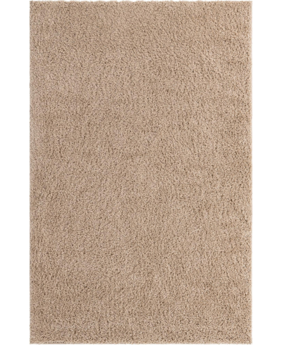 Bayshore Home Always Shag Solid 7' X 10' Area Rug In Taupe