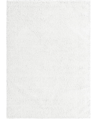 Bayshore Home Always Shag Solid 7' X 10' Area Rug In White