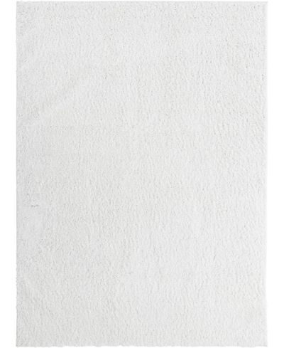 Bayshore Home Always Shag Solid 8' X 11' Area Rug In White