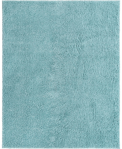 Bayshore Home Always Shag Solid 8' X 10' Area Rug In Turquoise