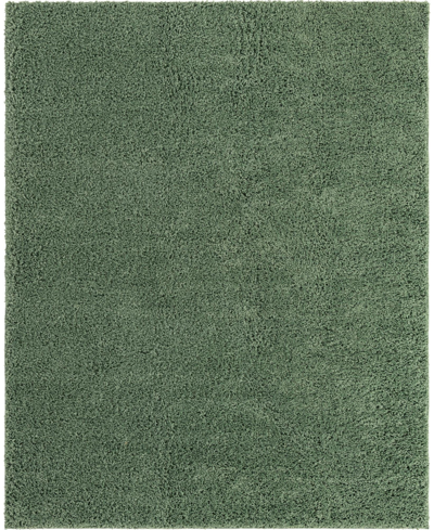 Bayshore Home Always Shag Solid 8' X 10' Area Rug In Green