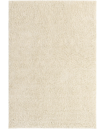 Bayshore Home Always Shag Solid 7' X 10' Area Rug In Ivory