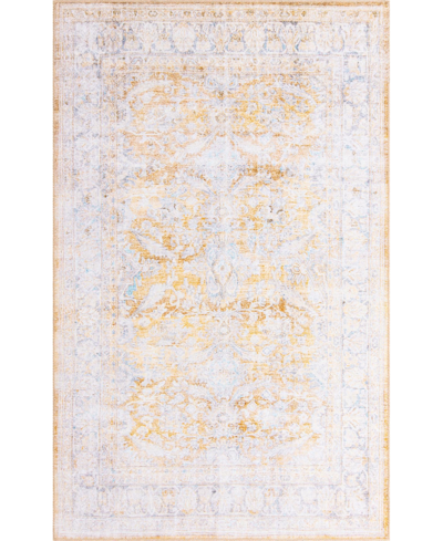 Bayshore Home Lift Spes 5' X 8' Area Rug In Yellow