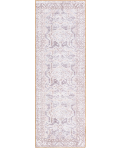 Bayshore Home Lift Fortuna 2' X 6' Runner Area Rug In Gray