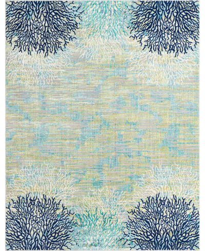 Bayshore Home Closeout!  Beau Atoll 7'10" X 10' Area Rug In Teal