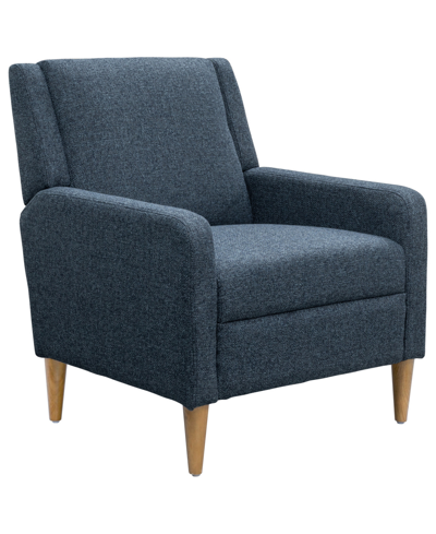 510 Design Juno 30.5" Wide Upholstered Accent Armchair In Navy Blue