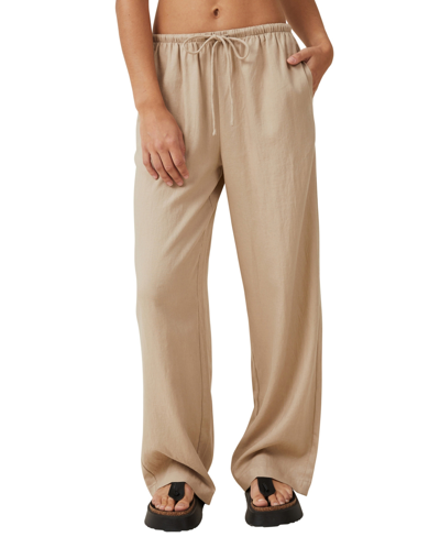 Cotton On Women's Haven Wide Leg Pants In Mid Taupe