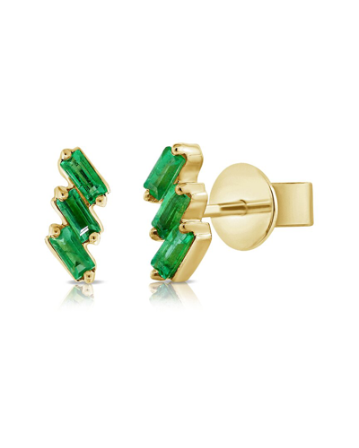 Sabrina Designs 14k 0.30 Ct. Tw. Emerald Baguette Studs