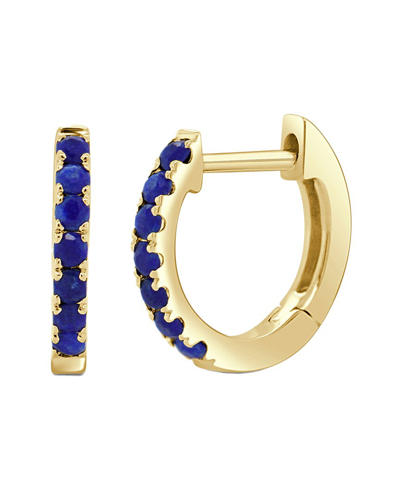 Sabrina Designs 14k 0.22 Ct. Tw. Lapis Huggie Earrings