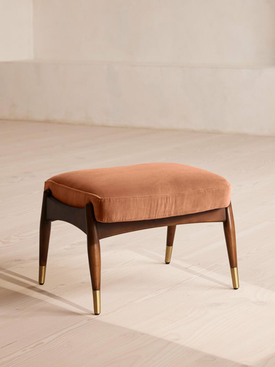 Soho Home Theodore Footstool In Orange