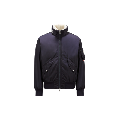 Moncler Collection Timur Bomber Jacket With Inner Gilet Blue
