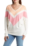 Go Couture V-neck Spring Pullover In Summer Song