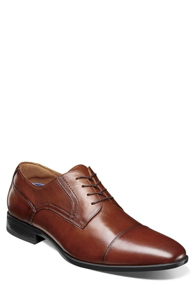 Florsheim Rucci Cap Toe Derby In Cognac