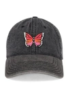Lauren Moshi Reina Butterfly Patch In Washed Black