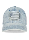 Lauren Moshi Reina Denim Flag Patch In Washed Denim