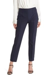 Kobi Halperin Alexi Cropped Straight-leg Twill Pants In Navy