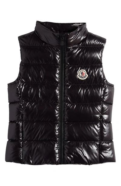 Moncler Kids' Ghany Quilted Down Puffer Waistcoat In Bleu
