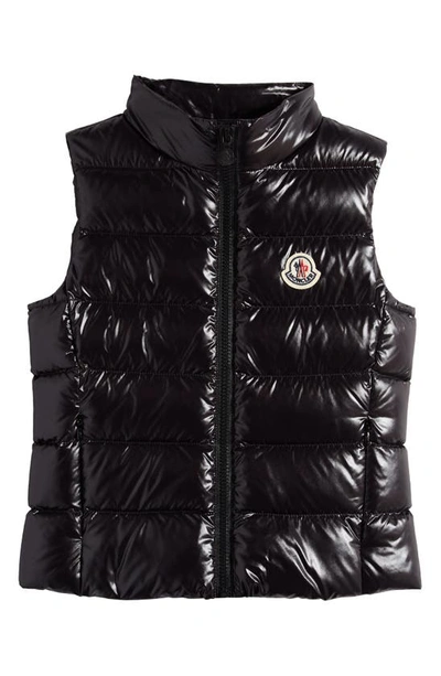 Moncler Kid's Ghany Quilted Puffer Down Vest In Black