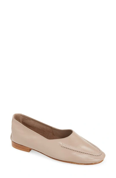 Hereu Juliol Leather Loafers In Taupe