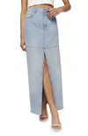 REFORMATION TAZZ DENIM MAXI SKIRT