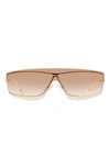 Isabel Marant Im0132s Metal & Acetate Shield Sunglasses In Gold Yellow/ Brown Gradient